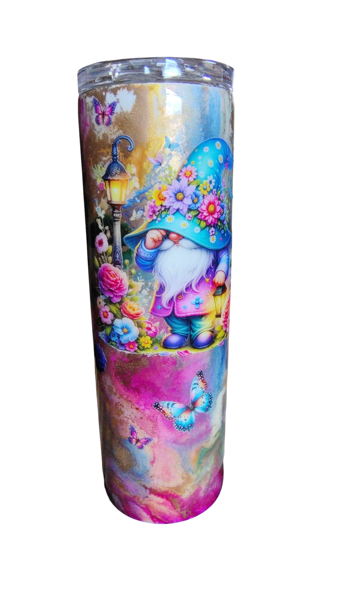 30oz Chibi Wizard Floral Tumbler