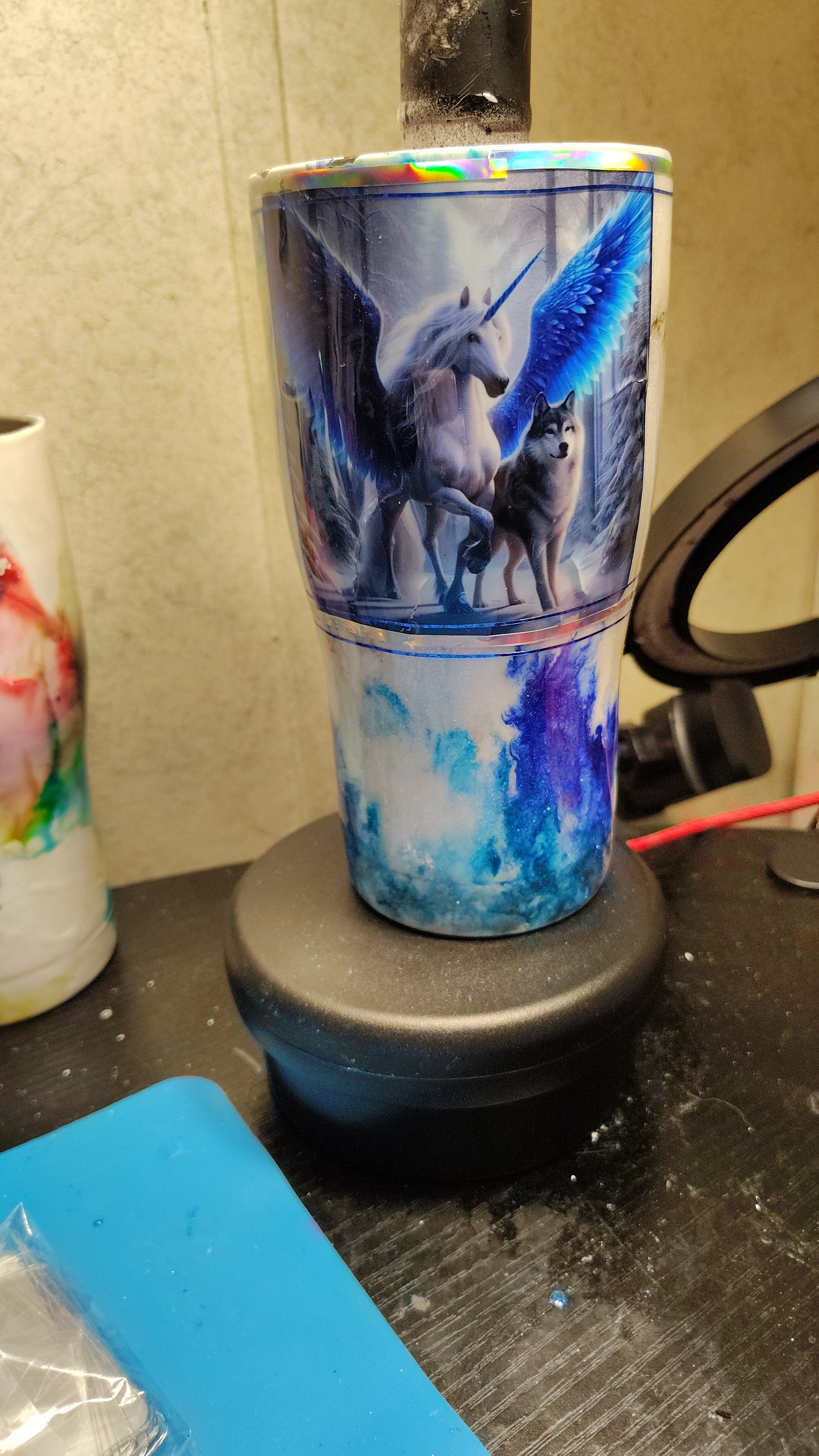 30oz Unicorn and wolf