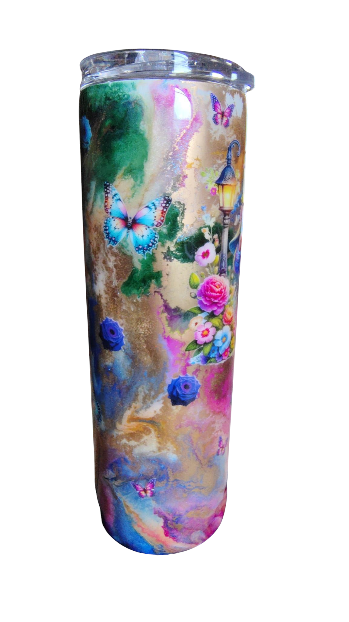 30oz Chibi Wizard Floral Tumbler