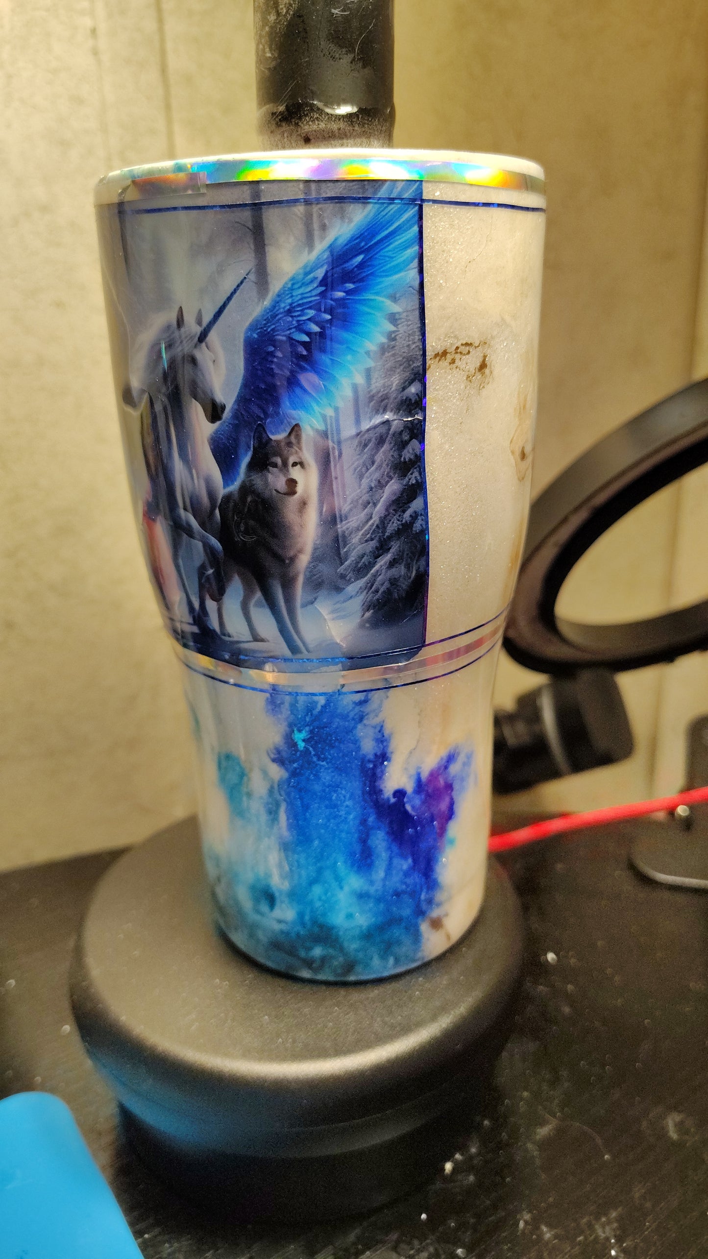 30oz Unicorn and wolf