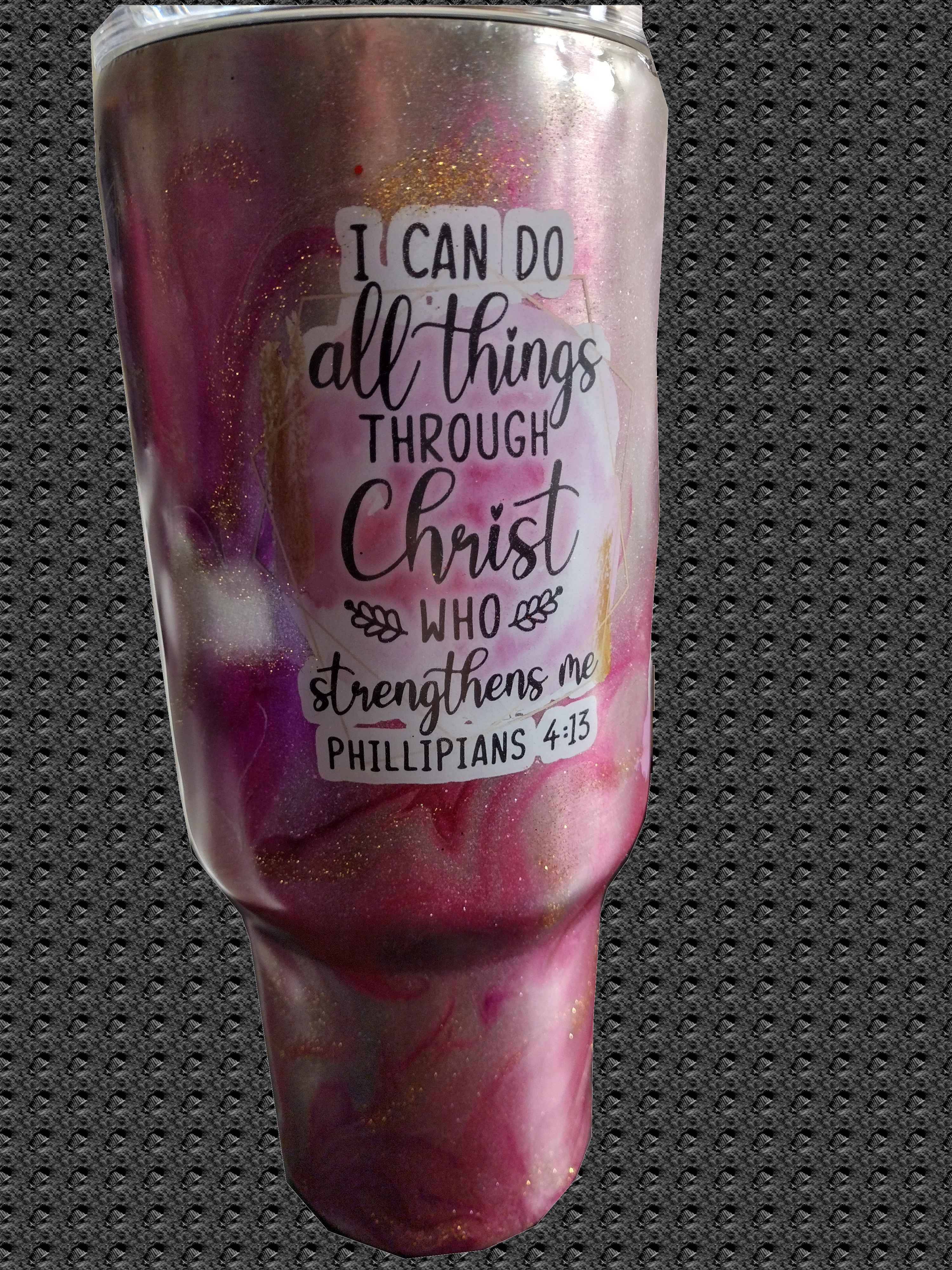 40oz Inspirational Christian Tumbler