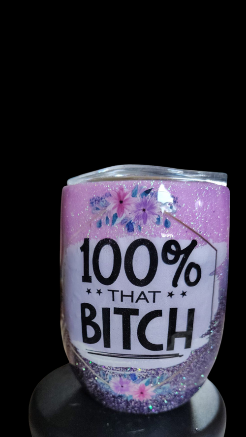 12oz That B wine glass