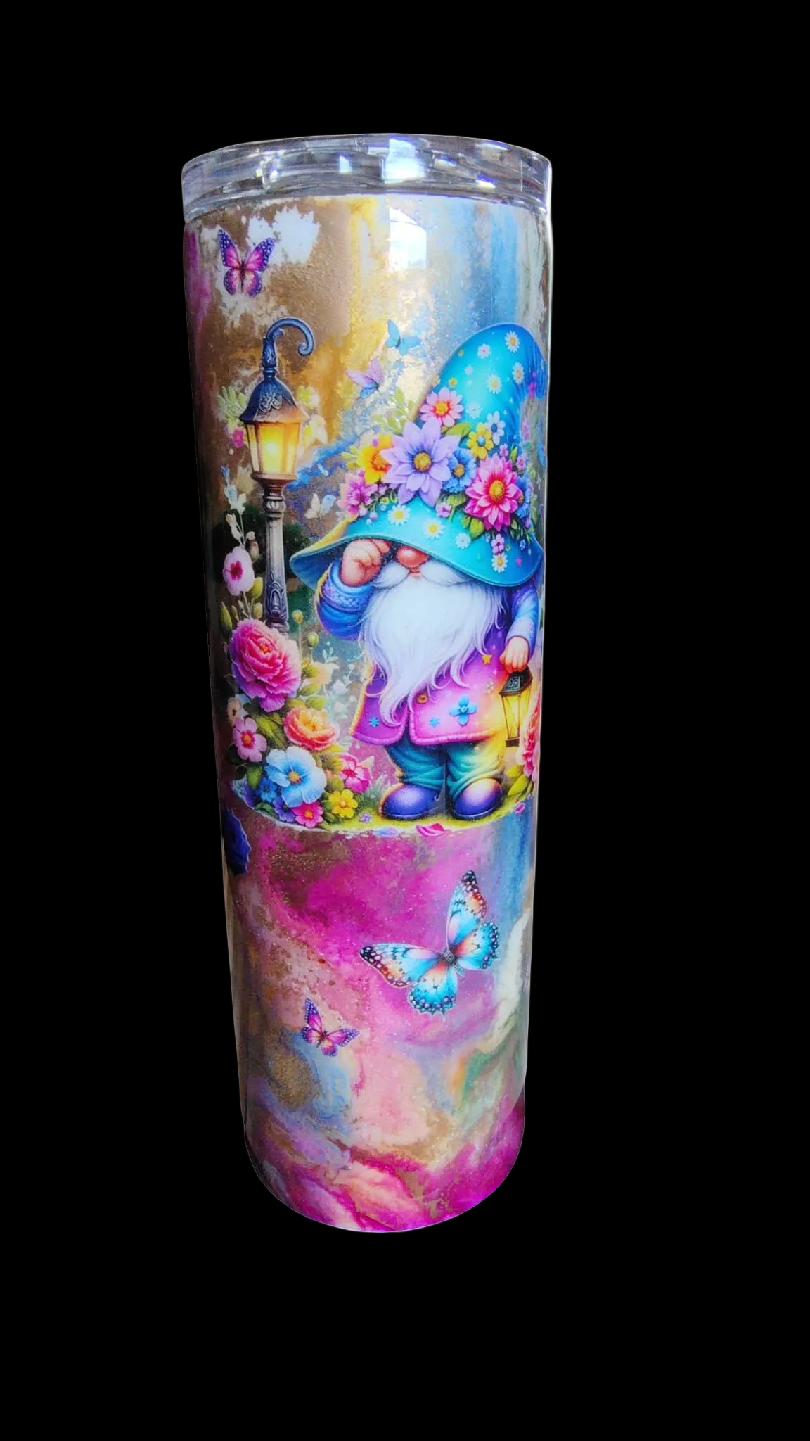 30oz Gnome Floral Tumbler