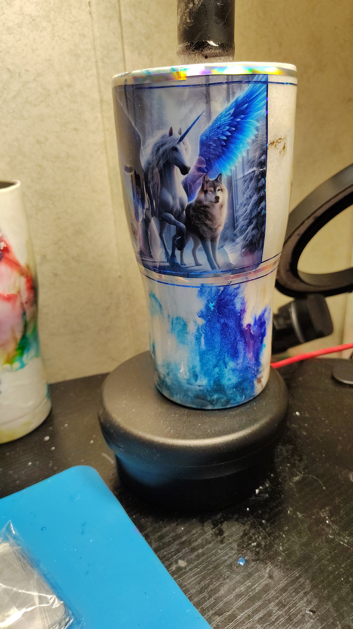 30oz Unicorn and wolf