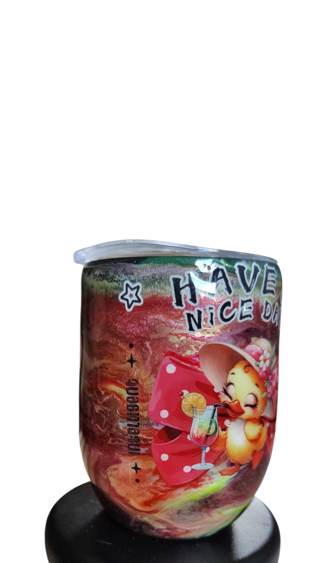 12 oz Ducky wine glass