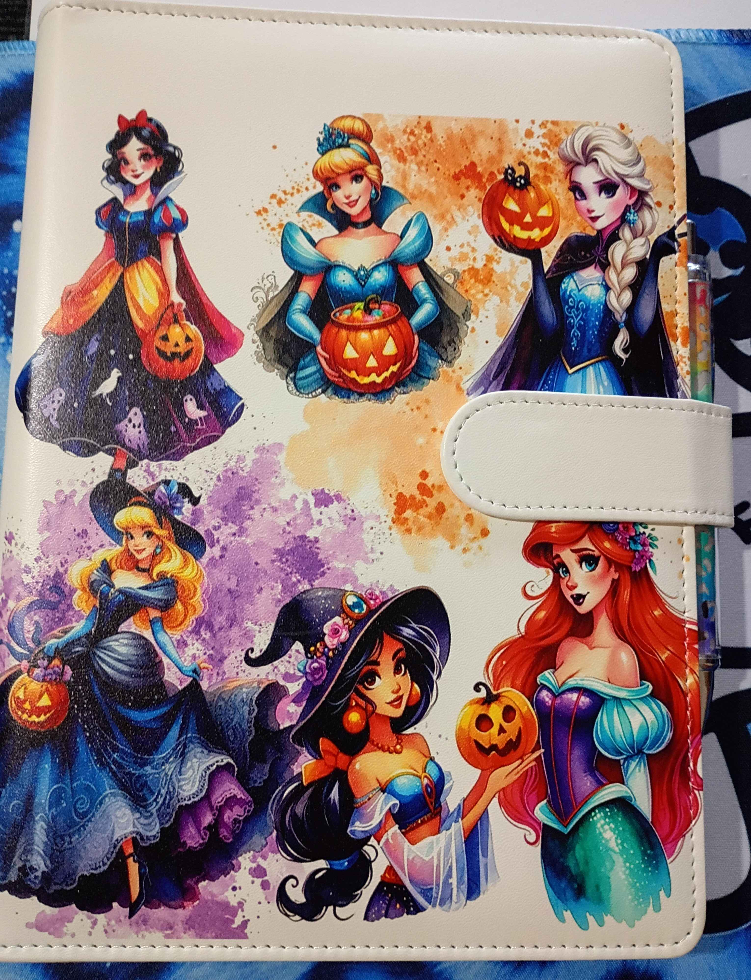 Spooky Princesses Binder with matching pen and paper