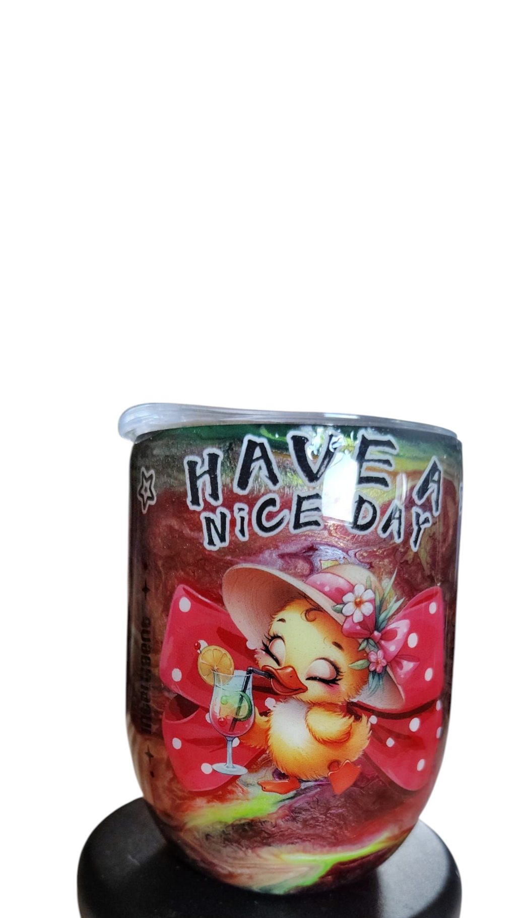 12 oz Ducky wine glass