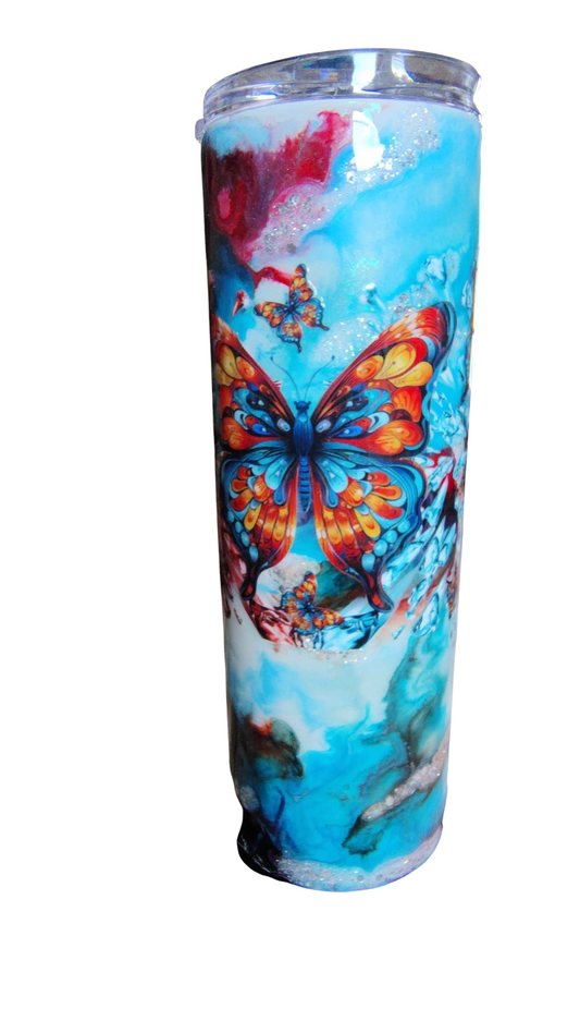 30oz Butterfly Tumbler