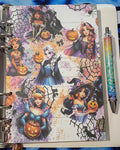 Spooky Princesses Binder with matching pen and paper