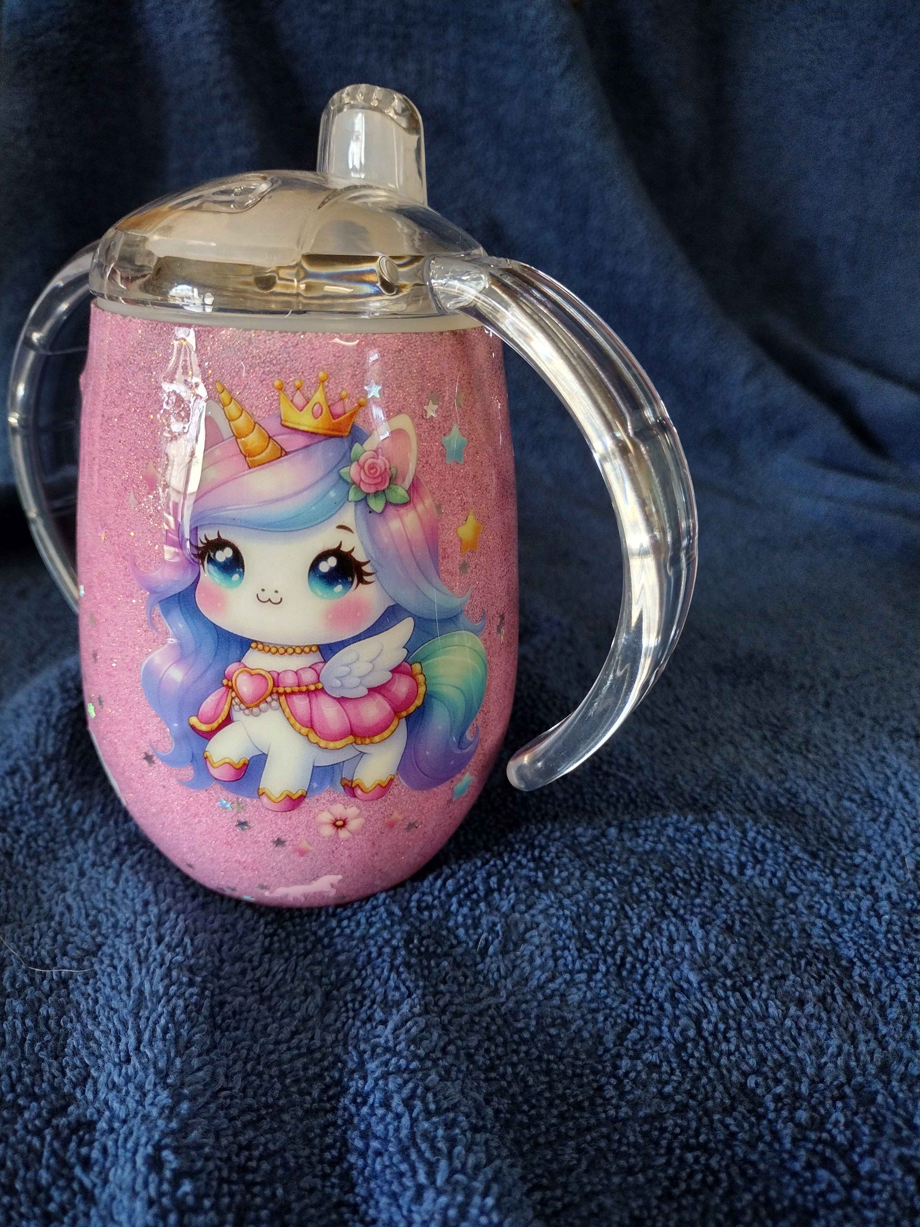14oz Adorable Unicorn Sippy Cup