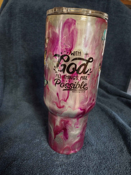 40oz Inspirational Christian Tumbler